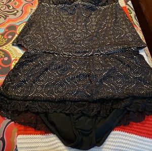 Womens Plus Tankini Swimsuit